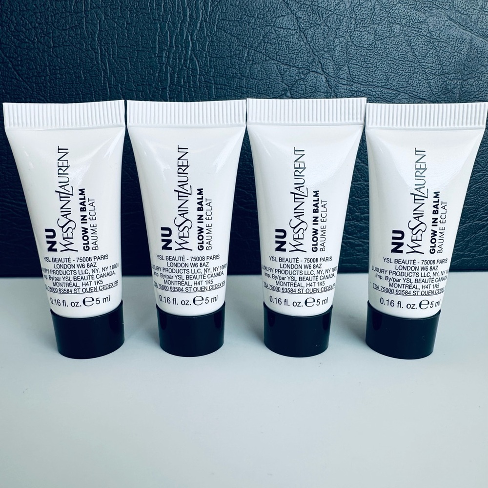 2 x YSL NU GLOW IN BALM Face Priming Moisturizer Mini Size 5ml Each (4pcs)
